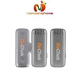 Mua Micro thu âm không dây GoChek B02 Pro - Thiết bị ghi âm công nghệ đen không dây 2.4G hỗ trợ cổng cắm Lightningg - Hàng nhập khẩu