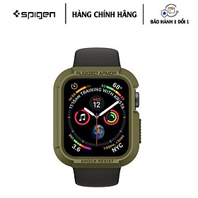 Ốp Lưng Dành Cho Apple Watch Series 6/SE/5/4 SPIGEN Rugged Arrmor Olive Green Chống trầy xước hàng ngày với lớp chống sốc hoàn hảo - Hàng Chính hãng