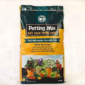 Đất Sạch Dinh Dưỡng Chuyên Dùng Trồng Rau & Hoa Potting Mix 20dm3 (đất trồng hoa và rau namix)