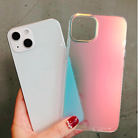 Ốp lưng phản quang dành cho iPhone 14 Plus, 14 Pro, 14 Pro Max hiệu Memumi Rainbow đổi màu theo góc nhìn không ố màu - Hàng nhập khẩu