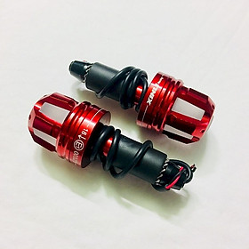 Gù tay lái đèn Led 5 cạnh gắn các loại xe máy,moto,pkl