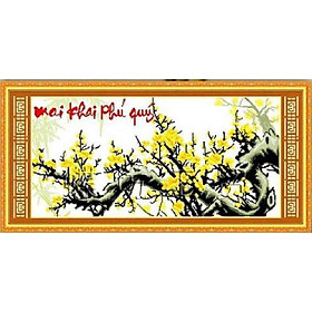 Mua Tranh thêu chữ thập Mai khai phú quý 2 DLH-222437