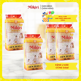 MUA 2 TẶNG 2 - Bộ 4 gói Bún gạo tươi Mikiri sấy khô 400g sợi lớn sợi nhỏ - Bún khô Mikiri cao cấp nguyên liệu nấu ăn - 4 Túi Bún Sợi Lớn