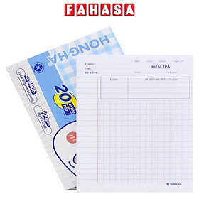 Hộp Giấy Kiểm Tra 4 Ô Ly - Hồng Hà 4968 (20 Tờ Kép)