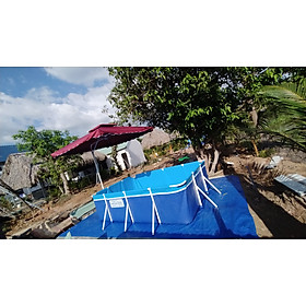 Mua Bể bơi khung kim loại KT 2.59mx 1.70mx 81cm + Tặng phao bơi ( BH 12 tháng)  bể bơi gia đình  bể bơi lắp ghép  bể bơi khung kim loại  bể bơi mini  bể tập bơi