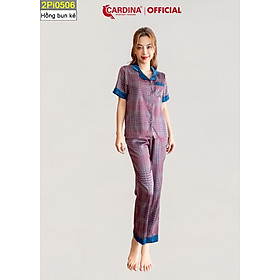 Đồ Bộ Nữ Pijama Chất Lụa Satin Nhật Cao Cấp Quần Dài Áo Cộc Tay Co Giãn