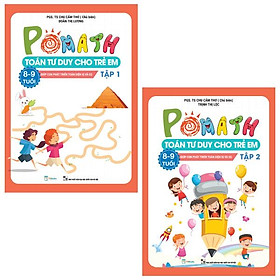 Bộ Pomath - Toán Tư Duy Cho Trẻ Em 8 - 9 Tuổi (Tập 1 + 2) (Bộ 2 Tập)