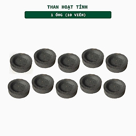 Than Hoạt Tính Xông Đốt Trầm Hương 3 Lành Dạng Viên Ống 10 Viên An Toàn Sức Khỏe Ít Khói Không Mùi