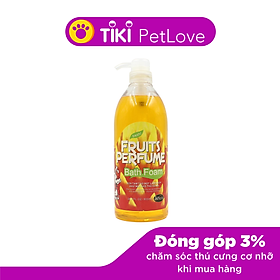 Sữa tắm chai lớn cho chó mèo siêu thơm siêu tiêt kiệm - Genyo Fruit  Shampoo Chai 800ml