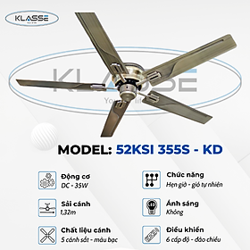 Mua Quạt trần không đèn Klasse 52KSI 355S – KD hàng chính hãng