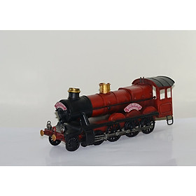 Mô hình đầu tàu xe lửa cổ kim loại trưng bày / Vintage Metal TRAIN handmade Decoration (1904E-7753)