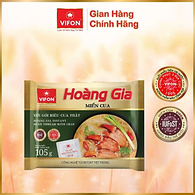 Thùng 18 gói Hoàng gia Miến cua 105gr/gói