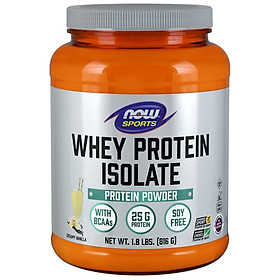 Whey Protein Isolate, Creamy Vanilla Powder | Bổ sung 25g Đạm chất lượng cao có các axit amin chuỗi nhánh (BCAAs) có khả năng hấp thụ nhanh và dễ tiêu hóa dành cho người luyện tập thể thao (816 gram)