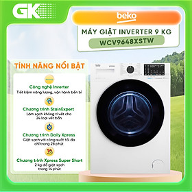 Mua WCV9648XSTW - Máy giặt cửa trước Beko Inverter 9 kg WCV9648XSTW - Màu trắng - Hàng chính hãng