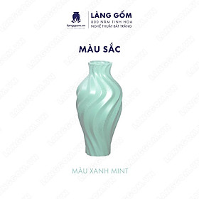 Mua Bình hoa  lọ hoa Gốm sứ Bát Tràng cao cấp Men mát lượn sóng dùng làm quà tặng  trang trí - Làng Gốm Bát Tràng