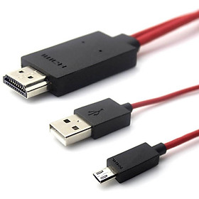 Cáp chuyển tín hiệu từ điện thoại lên tivi HDMI MHL 11 Pin