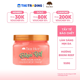 Tẩy tế bào chết cơ thể Tree Hut Bikini Reef Shea Sugar Scrub 510g