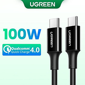 Dây cáp sạc nhanh UGREEN 4.0/3.0 5A 100W USB C hàng chính hãng