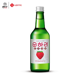 Rượu Soju Chum Churum Lotte Hàn Quốc vị Dâu 12% chai 360ml