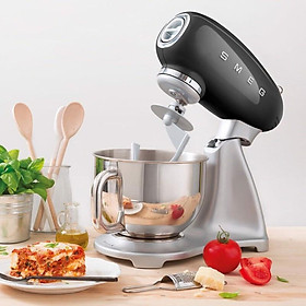 Mua Máy Đánh Trứng Trộn Bột Đa Năng Smeg  Máy Nhào Bột  Máy Xay Thịt  Máy Chế Biến Thực Phẩm Đa Năng  800W  4.8L  Nhập Đức - Black