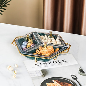 Mua Khay mứt tết  khay đựng bánh kẹo Tết bằng gốm sứ cao cấp sang trọng  có nắp đậy tiện lợi