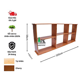 Mua Kệ sách gỗ treo tường/để bàn Phạm Khang rộng 120 cm màu vàng cherry