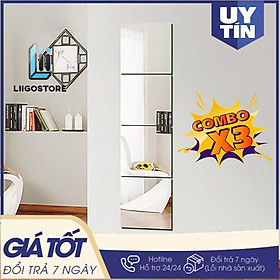 Mua COMBO Set 3 Gương dán tường 30x30cm
