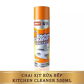 Bình Xịt Bọt Tuyết Tẩy Rửa Siêu Sạch Màu Cam Kitchen Cleaner Nhà Bếp 500ml