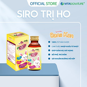 Siro ho Baniikun-Vita Signature- 100% thảo dược- chai 90ml