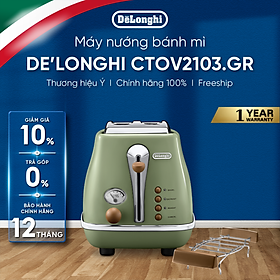 Mua  Hàng chính hãng  Máy nướng bánh mì DeLonghi Icona Vintage CTOV2103 (BG/ GR)