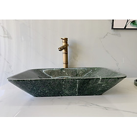 Mua Chậu rửa lavabo đá tự nhiên xanh dưa BST60 -HCN vát