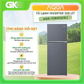 AQR-T380FA(SL) - Tủ lạnh Aqua Inverter 328 lít AQR-T380FA(SL) - Hàng Chính Hãng - Chỉ Giao Hồ Chí Minh