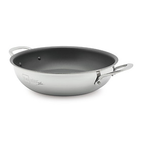 Chảo chống dính 2 lớp inox 430 FiveStar Standard 2 quai bếp từ tặng 5 muỗng