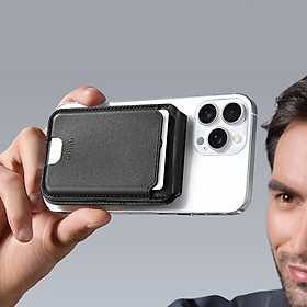 Mua Ví da đựng Card từ tính WiWU Mag Wallet Pro ATM Visa tích hợp giá đỡ đa năng Card Holder cho iPhone 16 15 14 13 12 S22 S23 S24 Z FLlip Fold - Hàng nhập khẩu