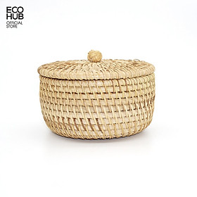 Mua Hộp mây đựng đồ ECOHUB có nắp12x7cm (Rattan Box)