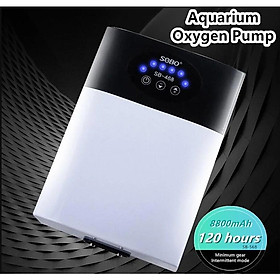 Mua  Có sẵn  Máy Sủi Khí Oxy Tích Điện Sobo 2 Vòi SB-468 (12W - 2x5 Lít/Phút)