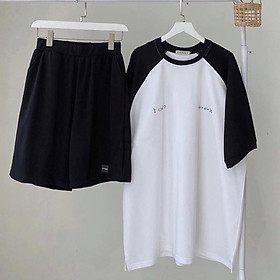 Set Quần Short + Áo Phông Like Ullzang, Bộ Short Đùi