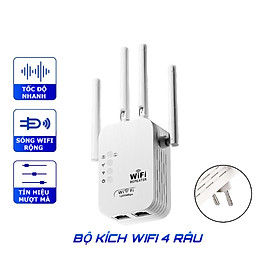 Mua Kích sóng wifi tốc độ cao 4 râu 300mbps Vinetteam  sử dụng siêu mượt kiêm Router kích wifi siêu mạnh - hàng chính hãng