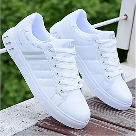 LCRTZKG Giày thể thao nam Giày thoáng khí mùa hè Giày giản dị siêu nhẹ Giày thể thao nam Tenis Giày thể thao nam Màu trắng