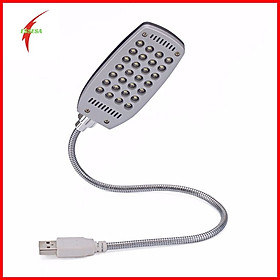 Đèn Led 28 Bóng Cổng Usb Thân Kim Loại Có Thể Uốn Cong - Hàng Chính Hãng