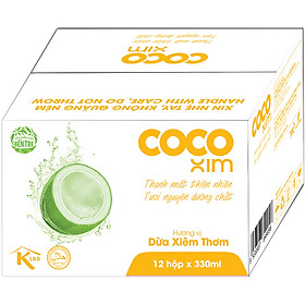 Nước dừa xiêm thơm CoCoXim - Thùng 12 hộp 330ml
