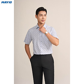 Sơ mi nam cộc tay May10 form RegularFit mã 010124195ONGB AH390