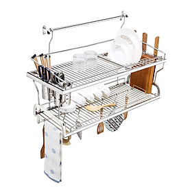 Kệ sóng chén 7 tấc treo (kết hợp 4 trong 1) inox 304 TOVASHU 7TC2