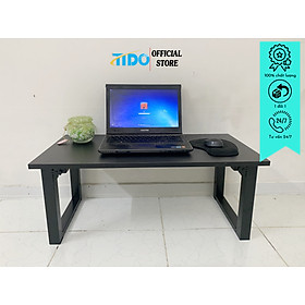 Hình ảnh Bàn làm việc, bàn gaming ngồi bệt nhỏ 80cm - Chân to gấp gọn - Hàng chính hãng TIDO (Màu ngẫu nhiên)