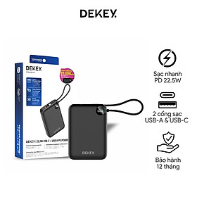 Mua Pin Dự Phòng DEKEY Power Pioneer 20.000mAh 22.5W USB-C PD Power Bank chính hãng Japan_ Hàng chính hãng