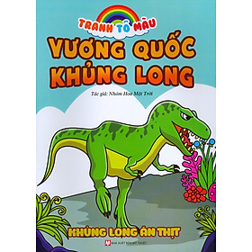 Tranh Tô Màu Vương Quốc Khủng Long - Khủng Long Ăn Thịt