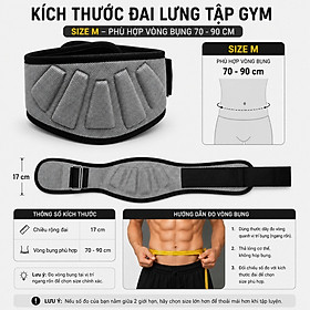 Đai Lưng Tập Gym Lifting Belt Bản Rộng 17cm – Đai Bảo Vệ Lưng Squat, Deadlift, Tập Tạ Chuyên Nghiệp