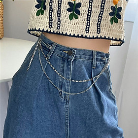 Chuỗi xích đeo quần thời trang unisex cá tính chain 2 lớp