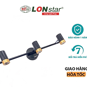 Mua Đèn soi tranh  Đèn rọi gương LONstar 3 bóng mắt led COB 5W cực sáng  điều chỉnh được góc chiếu