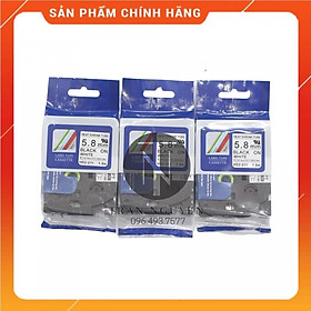 Mua  Combo 3 cuộn  Ống co nhiệt Brother HS2-211 - Đen nền trắng 5.8mm x 1.5m - Hàng nhập khẩu